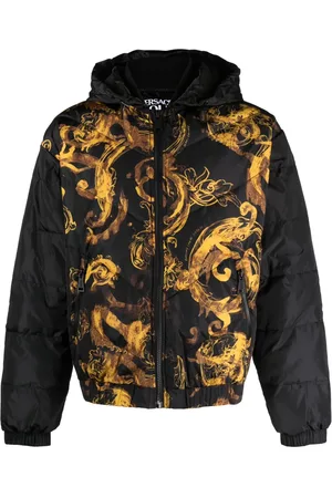 VERSACE Watercolour Couture printed puffer jacket