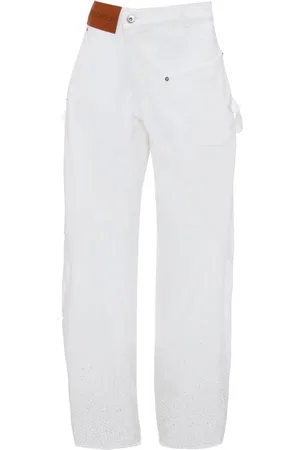 J.W.Anderson Twisted Workwear crystal-embellished jeans