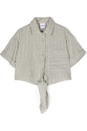 Aspesi Striped cropped shirt