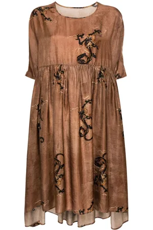 UMA WANG Agnus dragon-print dress