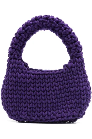 Nannacay Tatiana crochet-knit tote bag