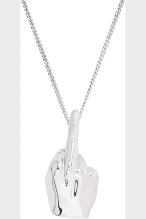 Y / PROJECT Polished hand-pendant necklace
