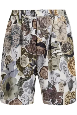 Marni Floral-print silk shorts