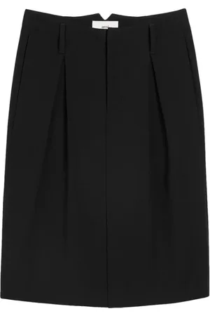 Ami Pleated tailored skirt