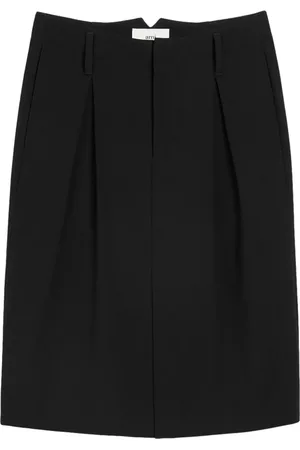 Ami Pleated tailored skirt