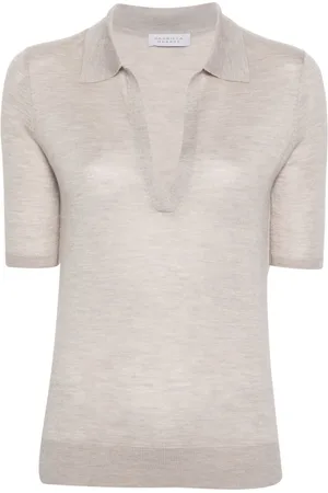 GABRIELA HEARST Frank fine-knit polo shirt