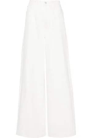 Emporio Armani Mid-rise wide-leg jeans
