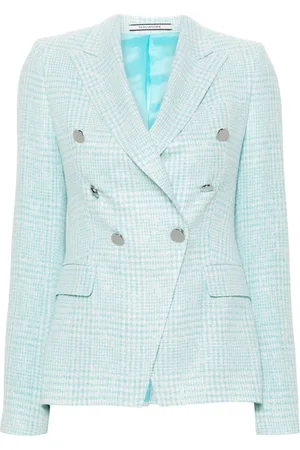 TAGLIATORE Tartan single-breasted blazer