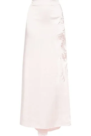 P.A.R.O.S.H. Dragon-embroidery maxi skirt