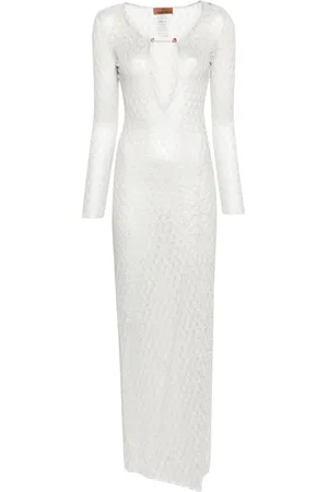 Missoni Lace-effect lurex-detailed dress