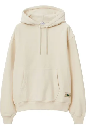 Burberry Logo-appliqué cotton hoodie