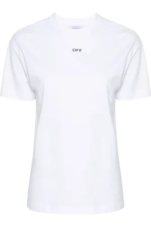 OFF-WHITE Diag-stripe cotton T-shirt