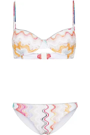 Missoni Wave knitted-overlay bikini