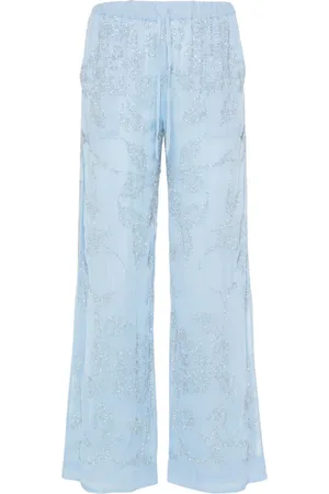 P.A.R.O.S.H. Rilda beaded wide-leg trousers