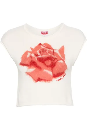 Kenzo Floral intarsia-knit top