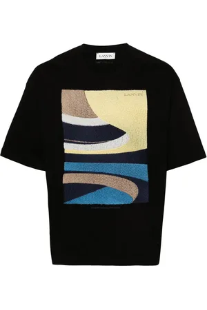 Lanvin Daunou-embroidery cotton T-shirt