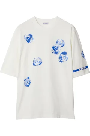 Burberry Rose-print cotton T-shirt