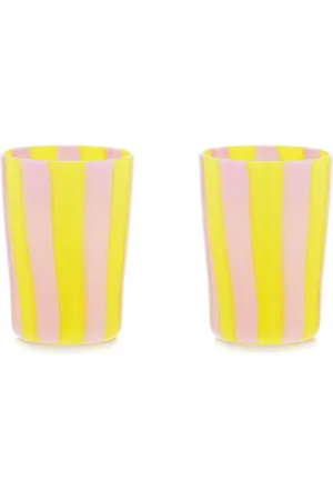 Aquazzura Dolcevita Stripe tumblers (set of two)