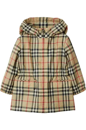 Burberry Check hooded jacket