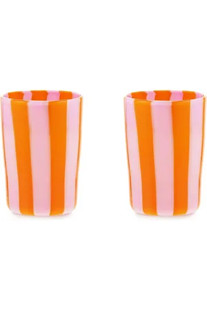 Aquazzura Dolcevita Stripe tumblers (set of two)