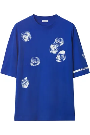 Burberry Rose-print cotton T-shirt