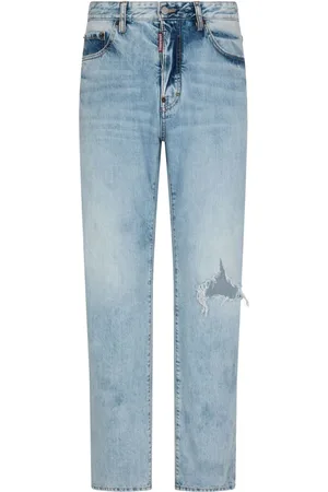 Dsquared2 Ripped straight-leg jeans