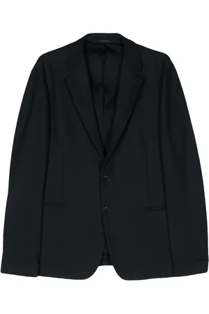 Giorgio Armani Single-breasted piqué blazer