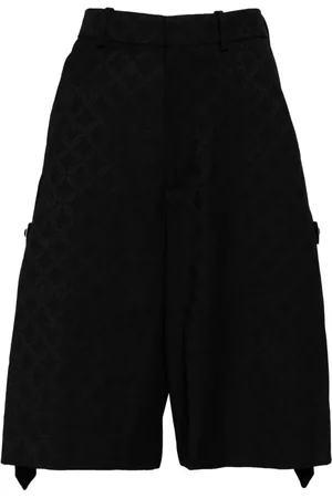 Charles Jeffrey Loverboy Logo-appliqué knee-length shorts