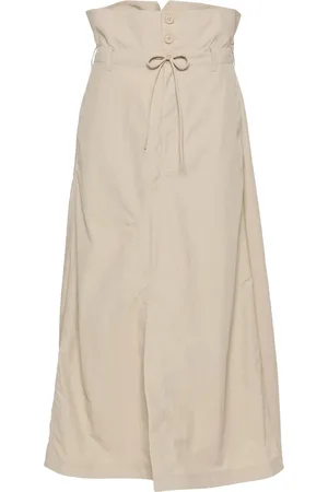 Y-3 A-line crinkled maxi skirt