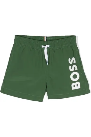 HUGO BOSS Logo-print swim shorts