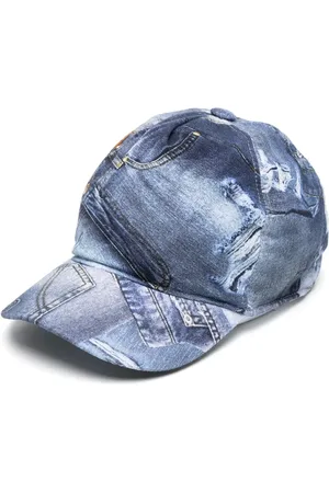 Chiara Ferragni Denim-print cotton cap