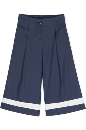 MONNALISA Striped wide-leg trousers