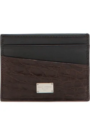 Dolce & Gabbana Logo-tag leather card holder