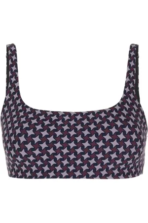The Upside Graphic-print square-neck sports bra
