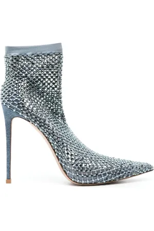 LE SILLA Gilda 115mm crystal-embellished boots