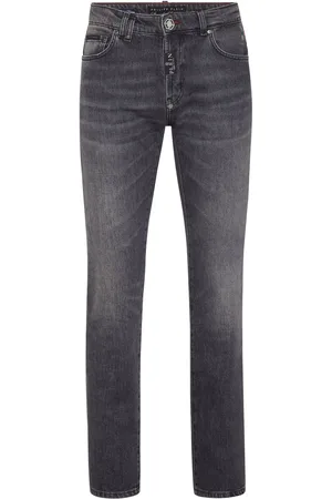 Philipp Plein Logo-patch straight-leg jeans