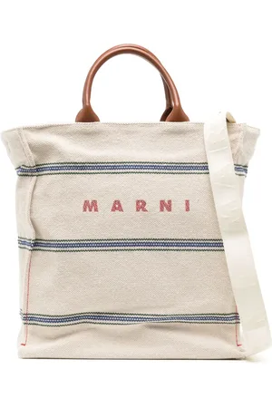 Marni Logo-print canvas tote bag
