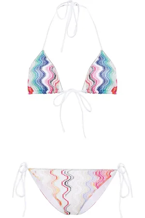 Missoni Wave knitted-overlay bikini
