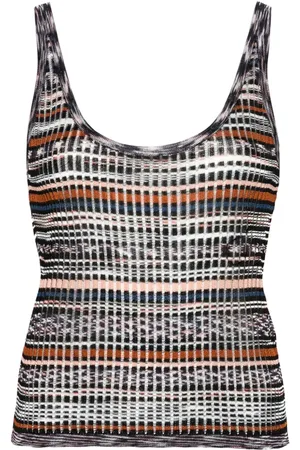 Missoni Striped intarsia-knit tank top