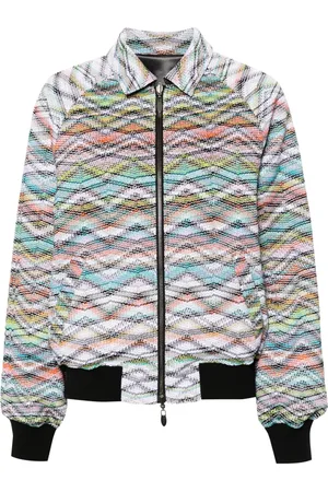 Missoni Zigzag-woven reversible bomber jacket