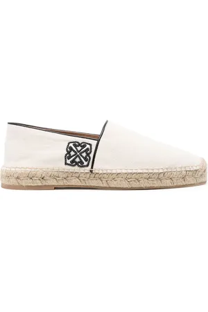 OFF-WHITE Anglette canvas espadrilles