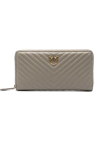 Pinko Ryder chevron leather wallet