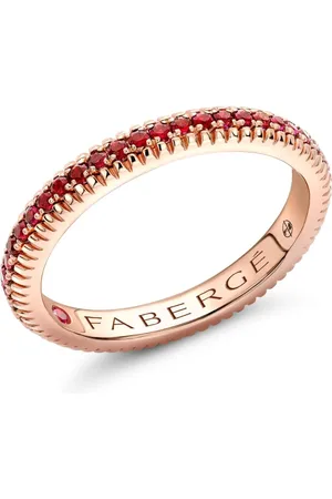 Faberge 18kt rose gold Colours Of Love ruby eternity ring