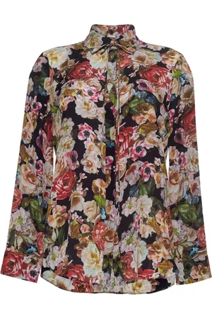 ADAM LIPPES Floral-print silk crepe de chine shirt