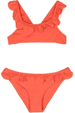 Il gufo Ruffled-detail bikini set