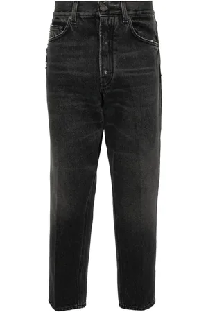 LARDINI Slim-fit distressed jeans