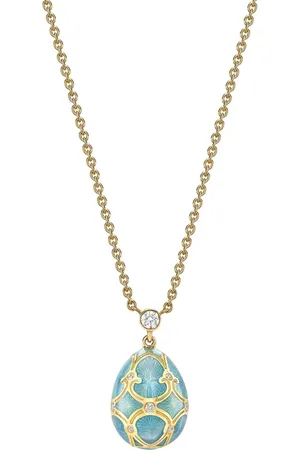 Faberge 18kt yellow Heritage Petite Egg diamonds pendant necklace