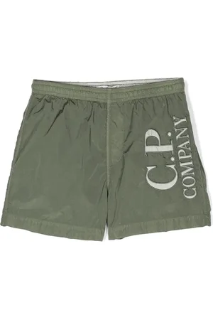 C.P. Company Logo-embroidered swim shorts