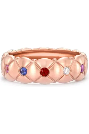 Faberge 18kt rose gold Treillage ring