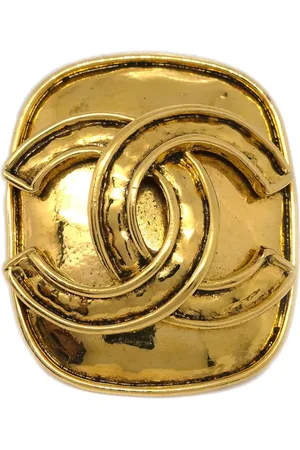 CHANEL 1994 CC-logo circular brooch